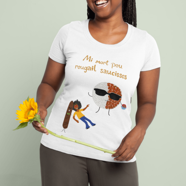 T-shirt Femme - "Mi mort pou Rougail saucisses" – Image 3