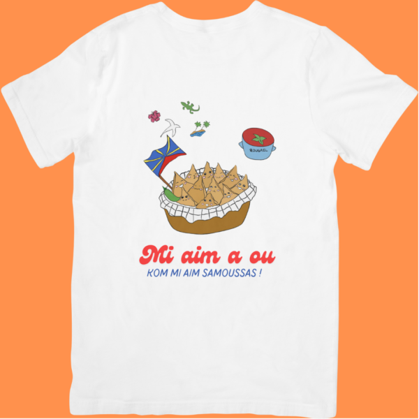 T-shirt Femme - "Mi aim a ou, kom mi aim Samoussas" – Image 4